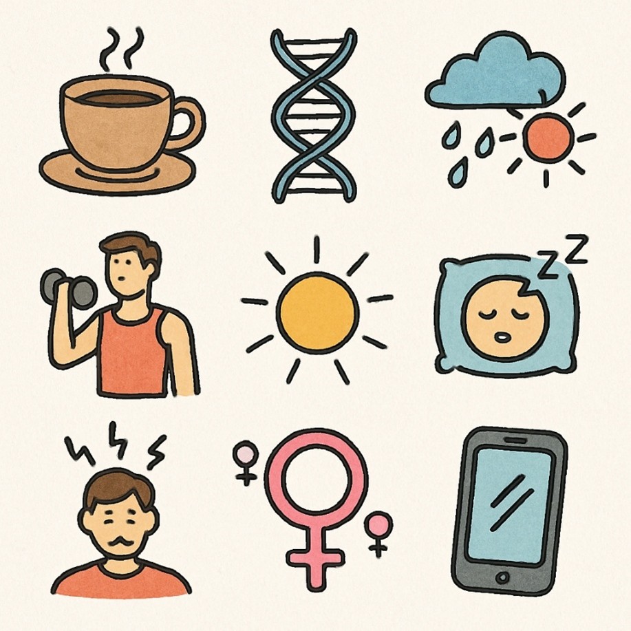 Principais gatilhos para cefaleia