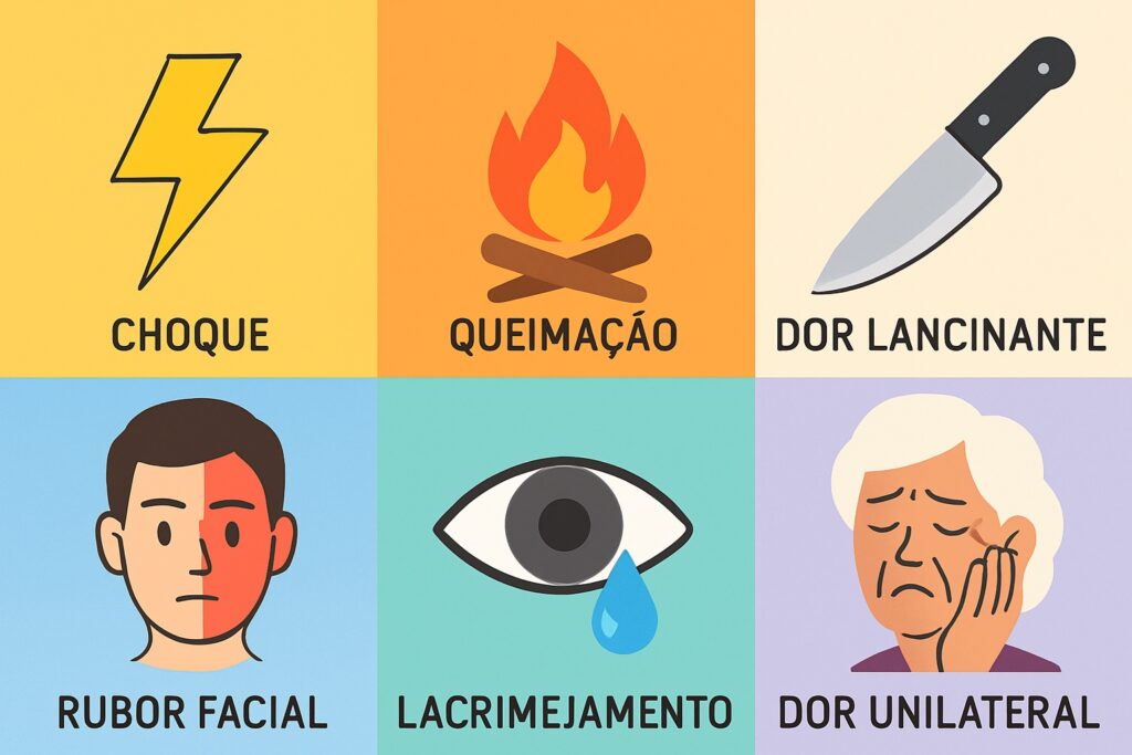 sinais e sintomas dor do trigêmeo